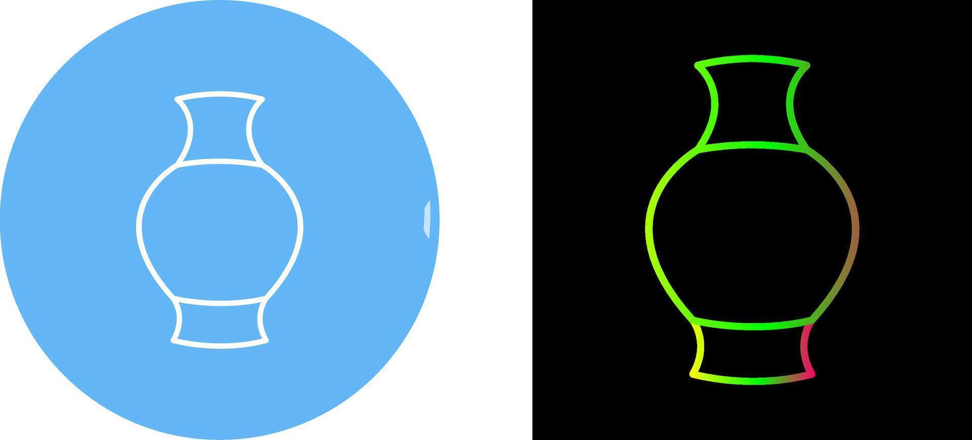 Antique Jar Icon Design vector