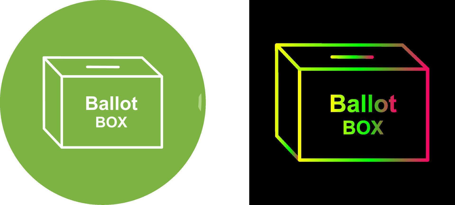 Ballot Box Icon Design vector
