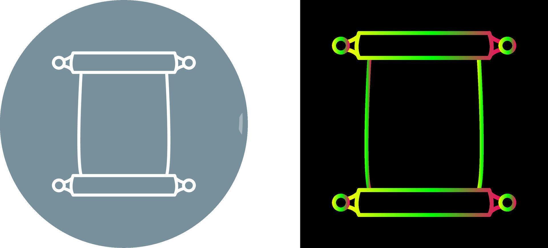 Scroll of Paper Icon Design vector