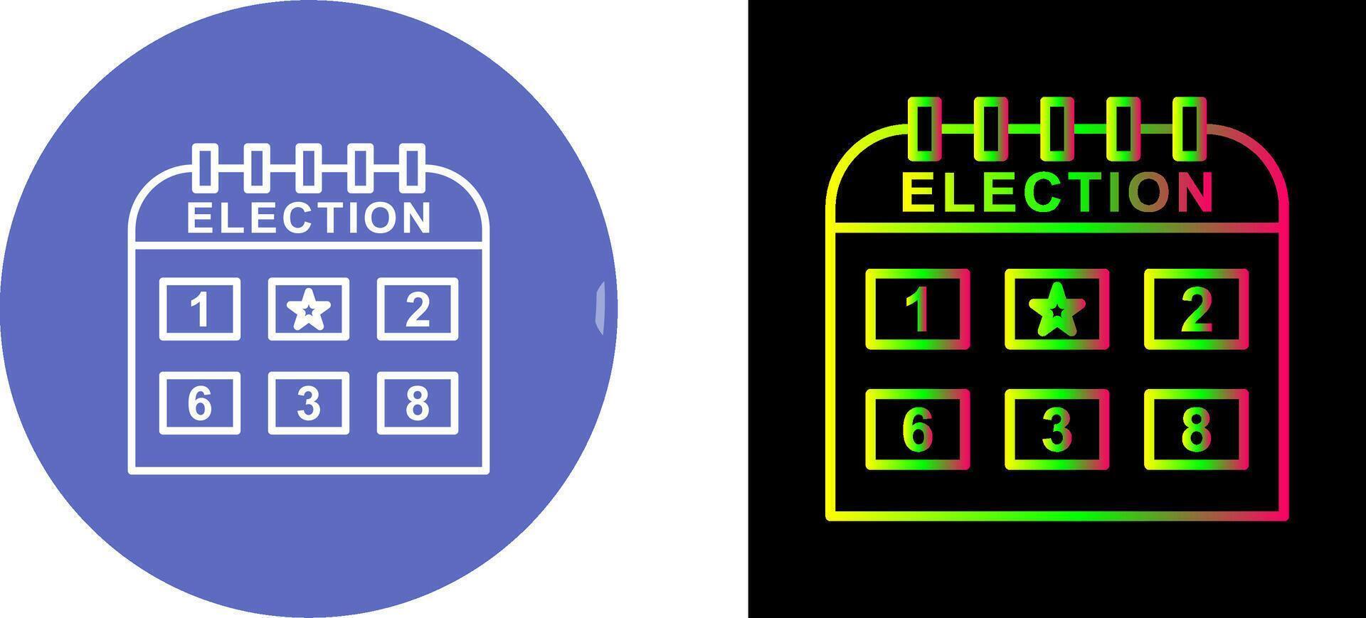 Election Day Icon Design vector