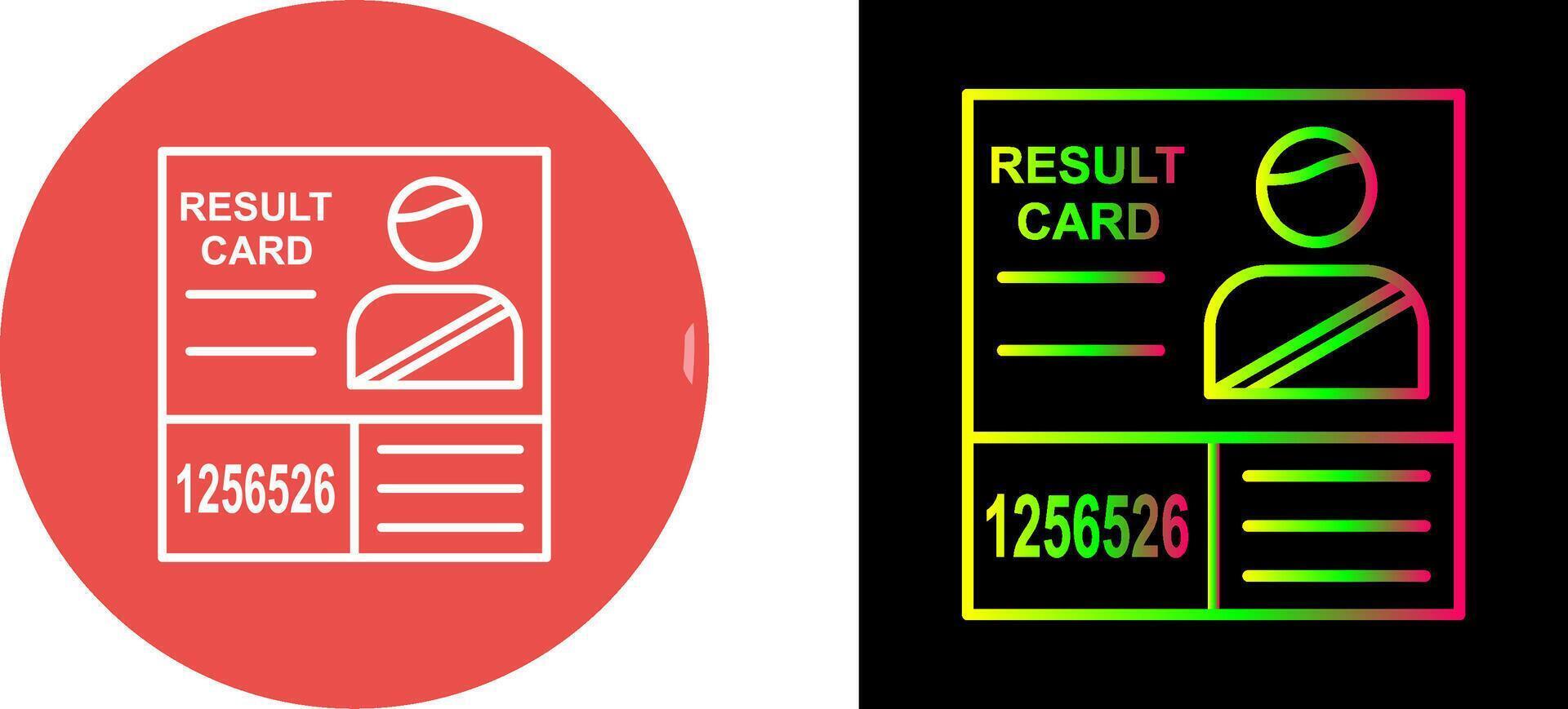 Candidate Results Icon Design vector