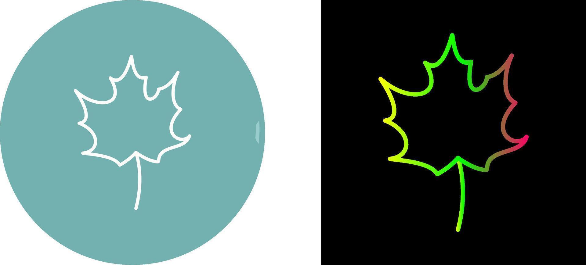 Autumn Leaf Icon Design vector