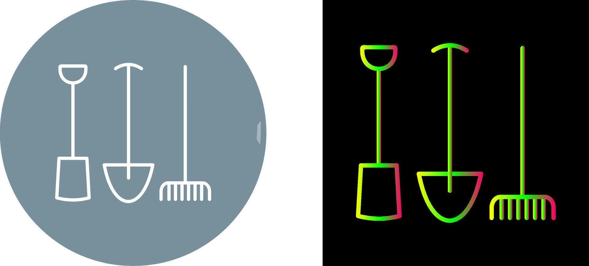 Gardening Tools Icon Design vector