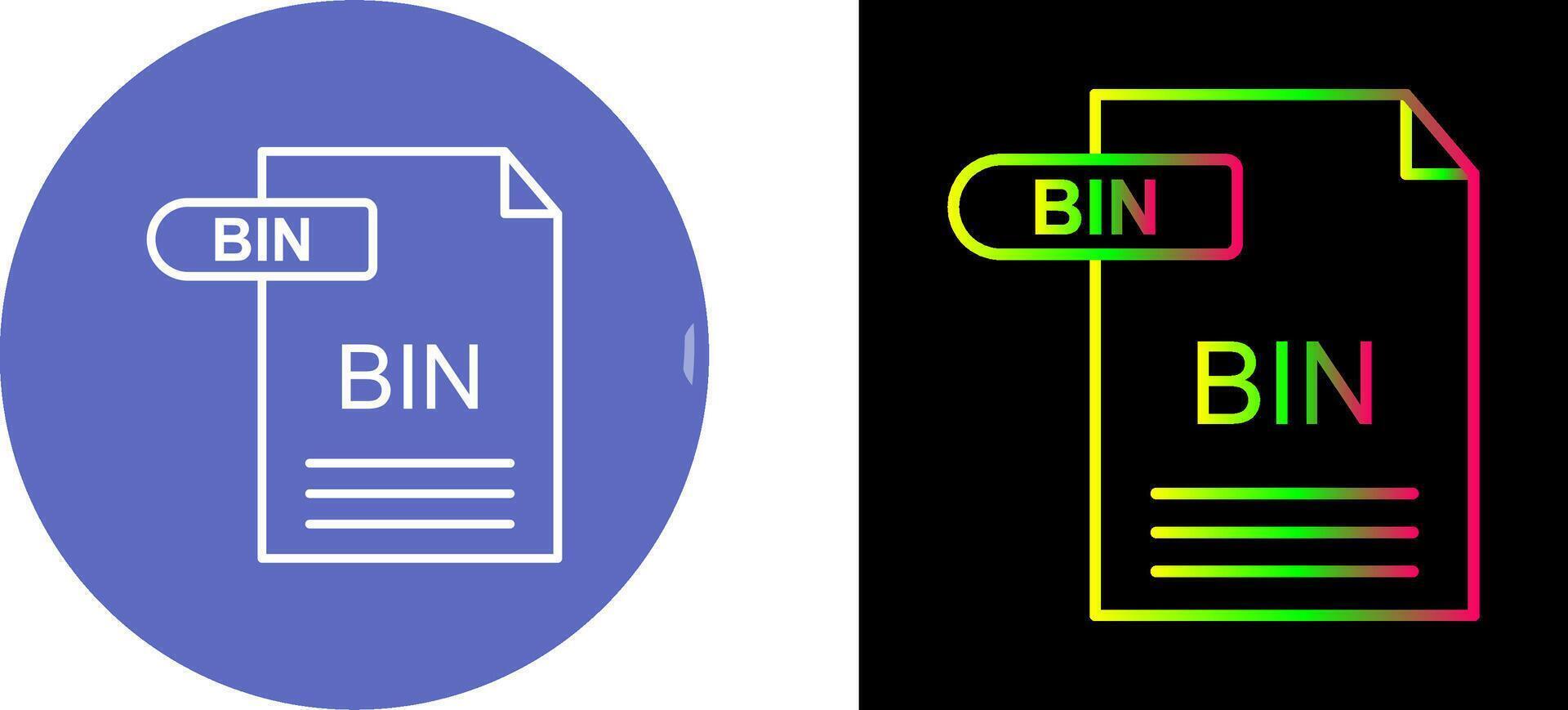 BIN Icon Design vector