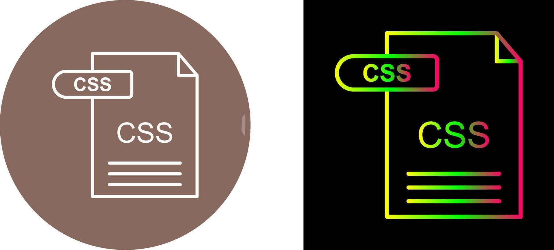 CSS Icon Design vector