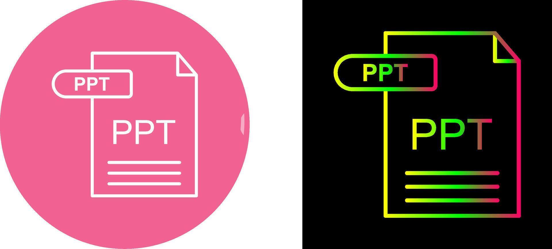 PPT Icon Design vector