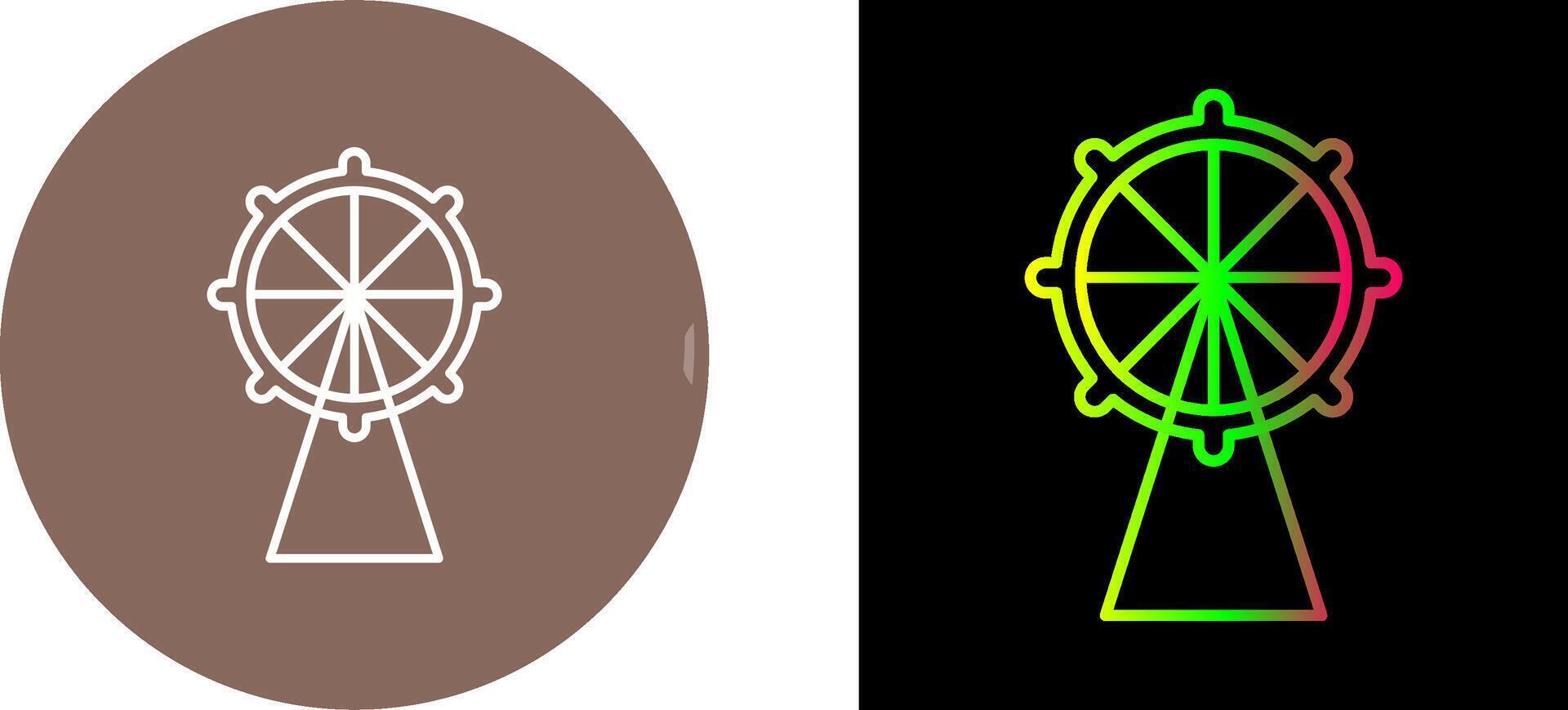 Ferris Wheel Icon Design vector