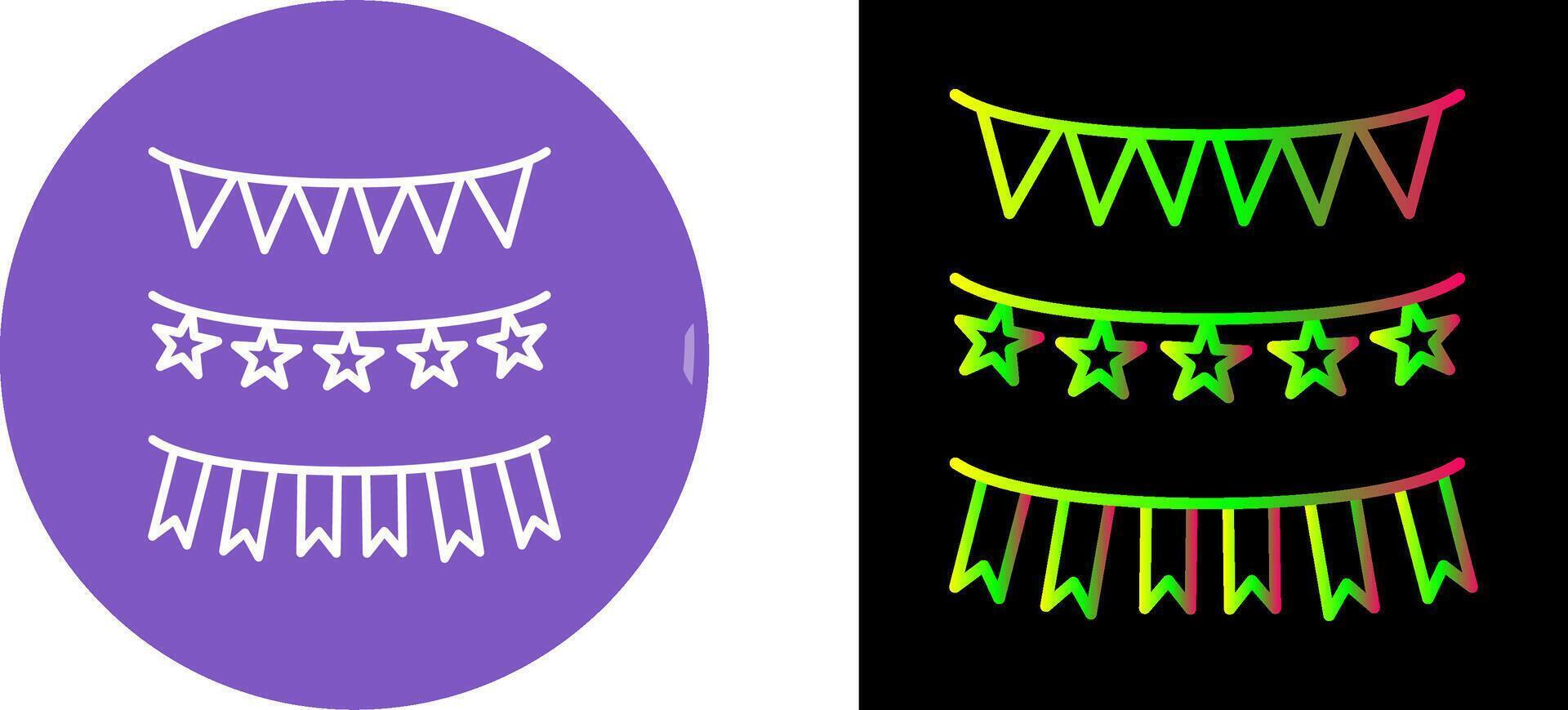 Garlands Icon Design vector