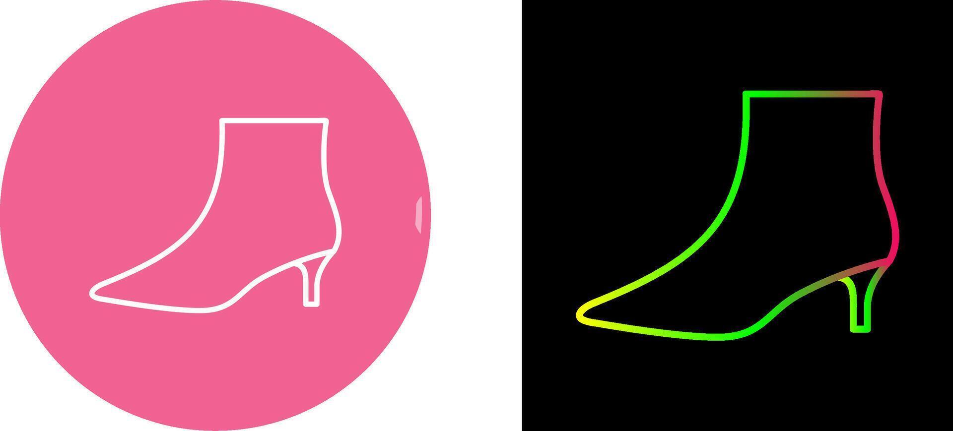 Boots with Heels Icon Design vector