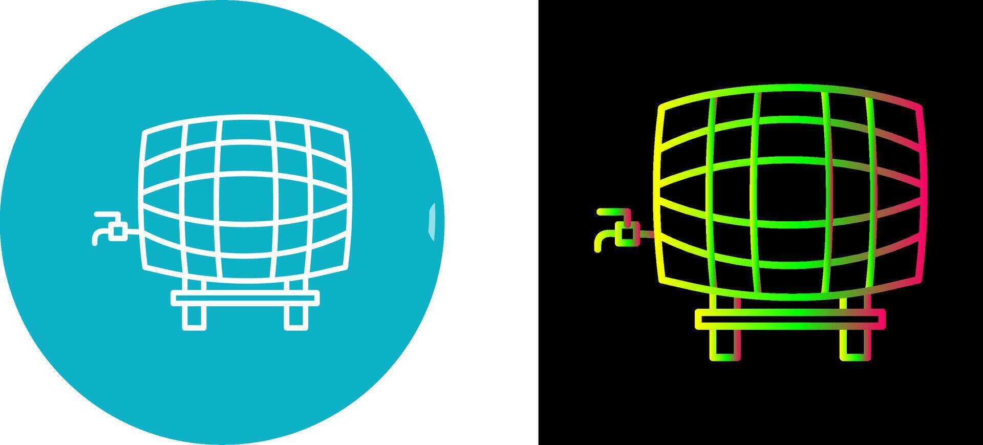 Barrel with Tap Icon Design vector