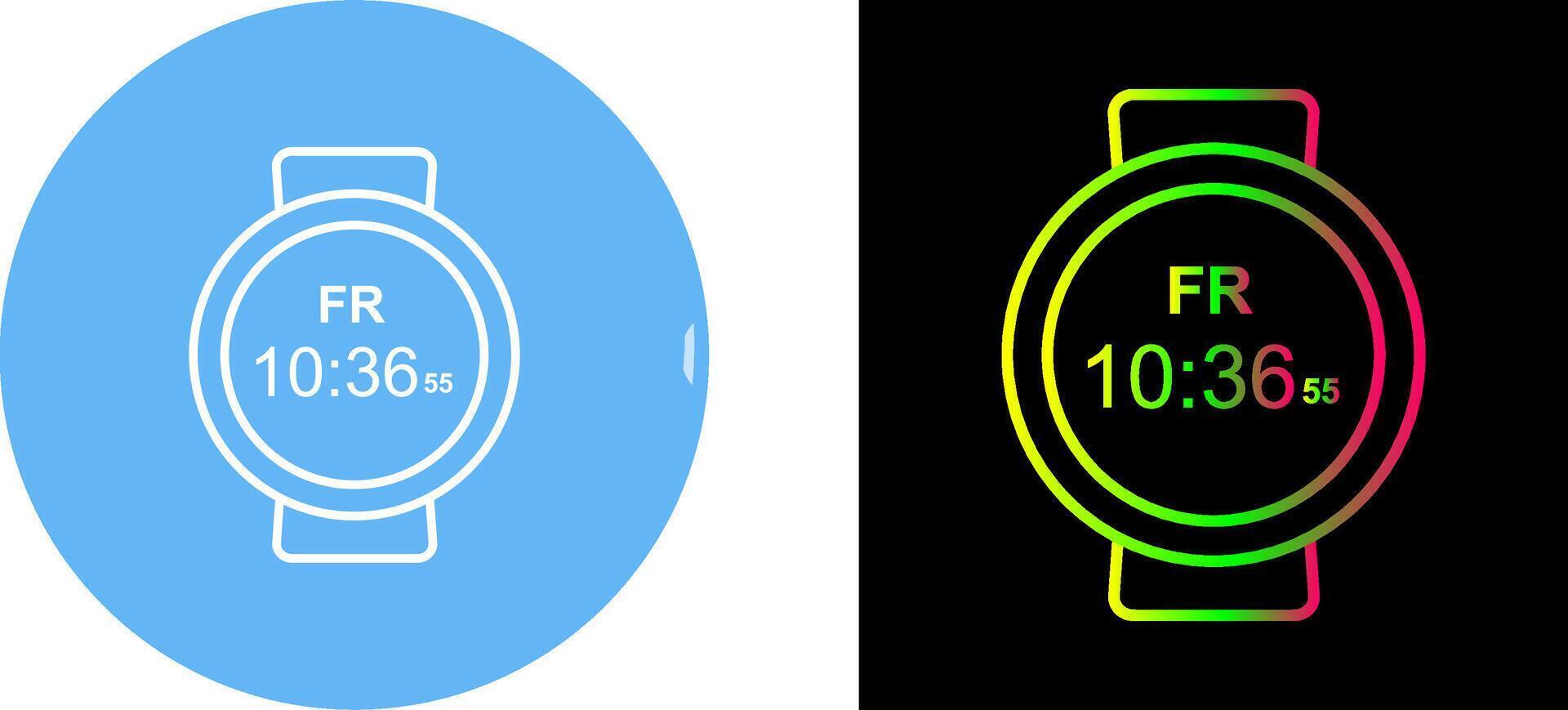Deportes reloj icono diseño vector