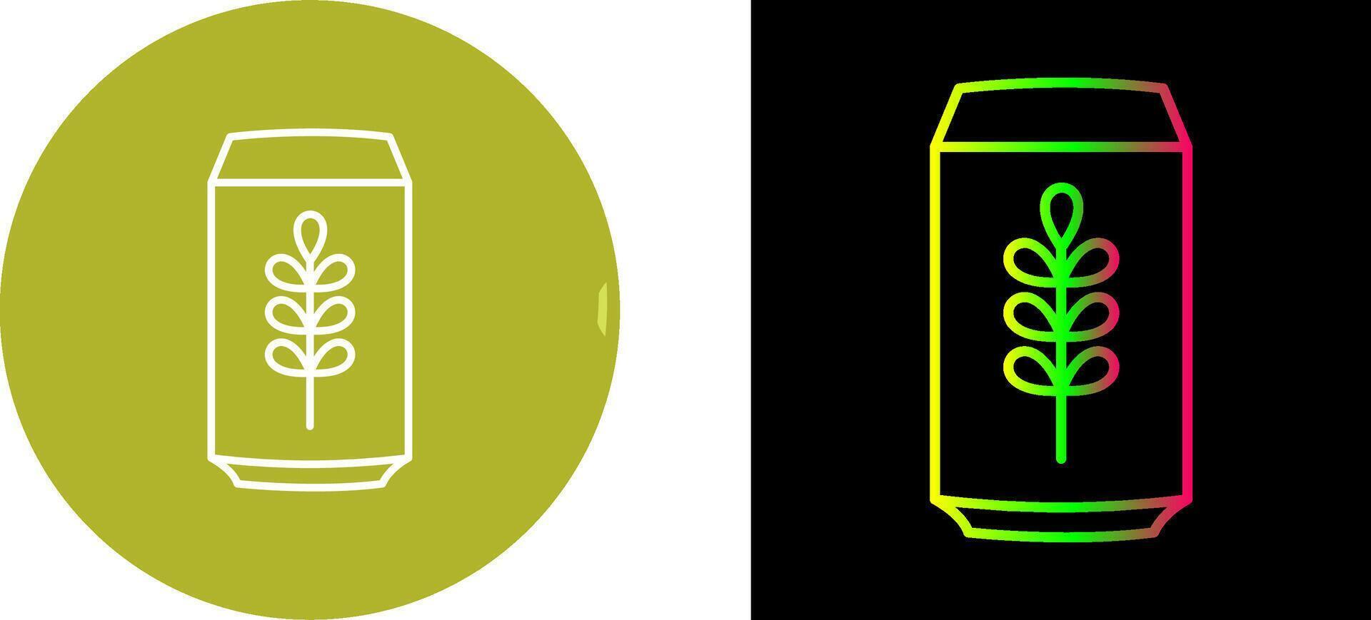 Beer Can Icon Design vector