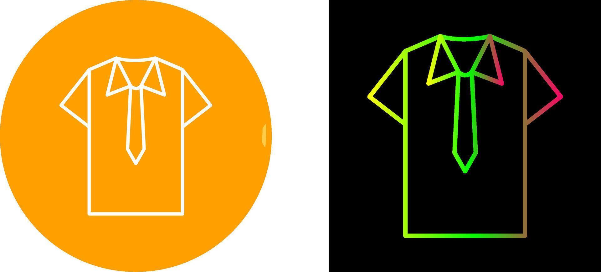Shirt and Tie Icon Design vector
