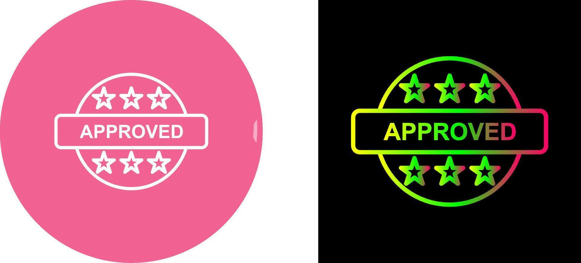 Approved Icon Design vector