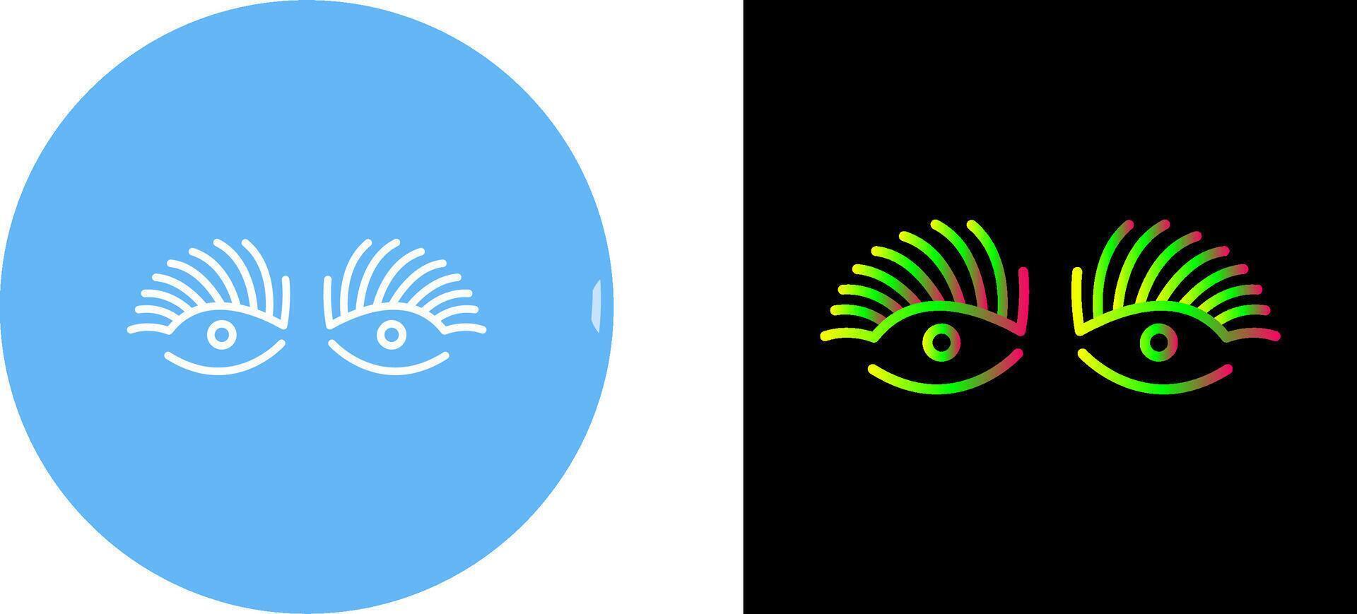 Longlashes Icon Design vector