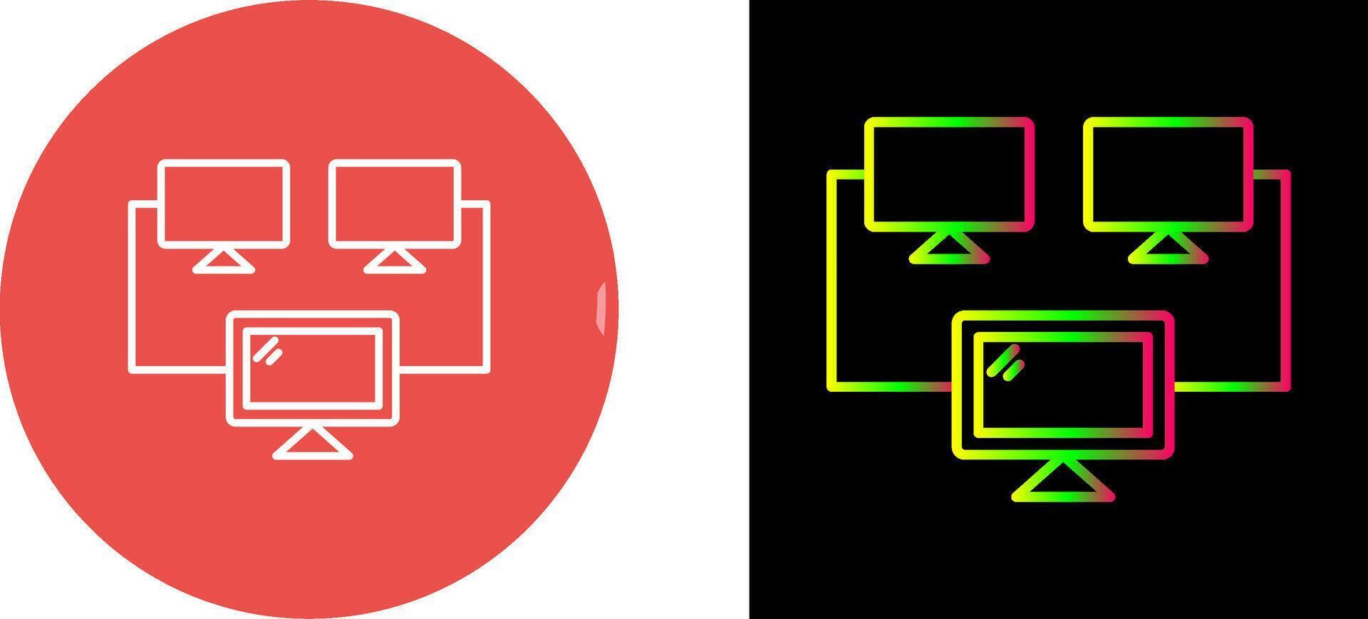 Connected Systems Icon Design vector