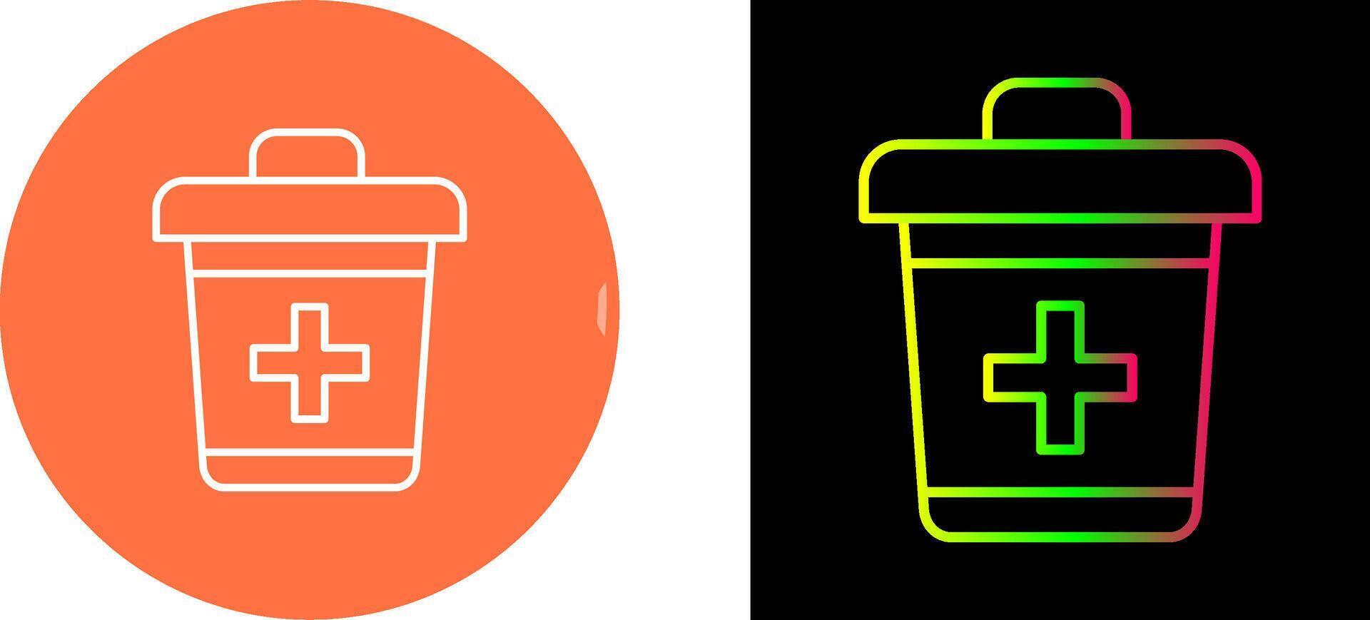 Dustbin Icon Design vector