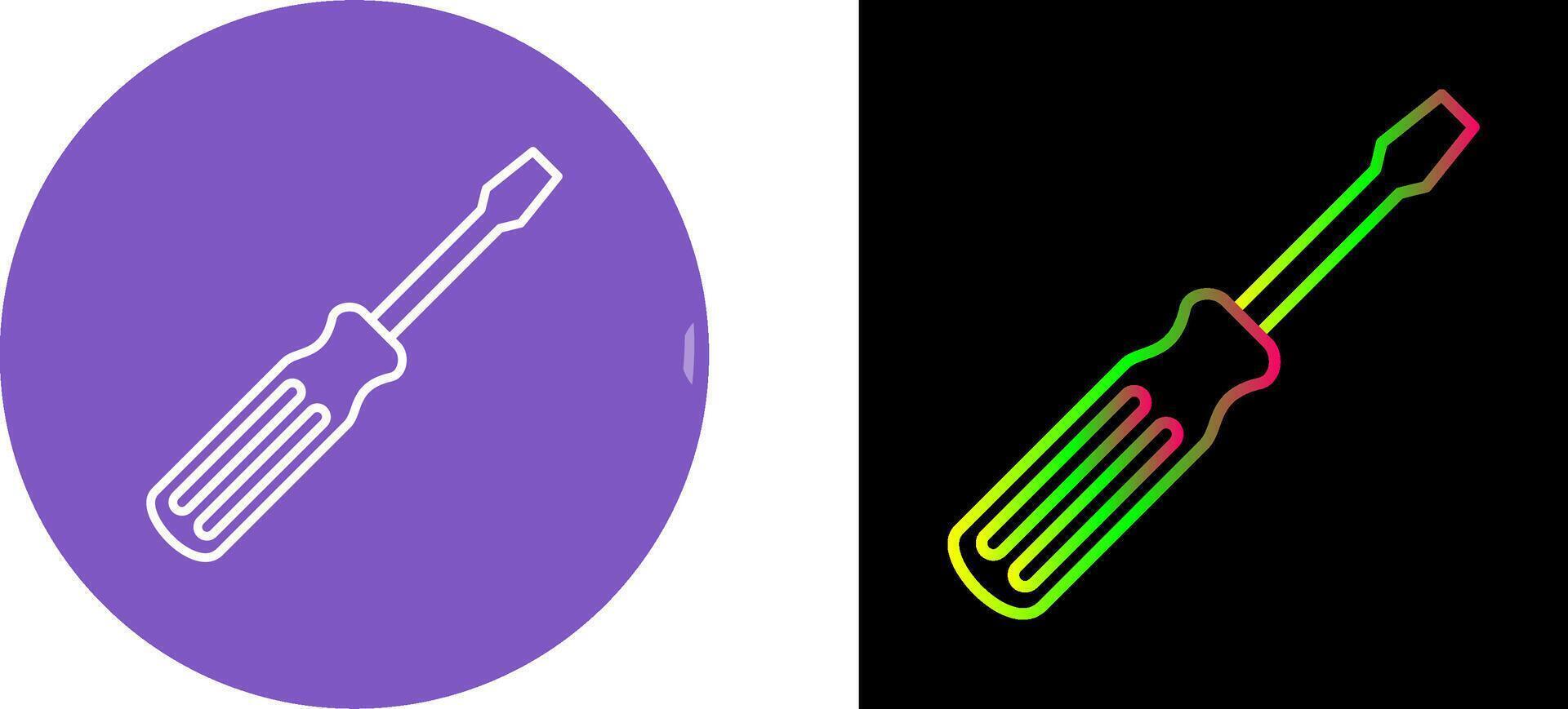Screw driver Icon Design vector