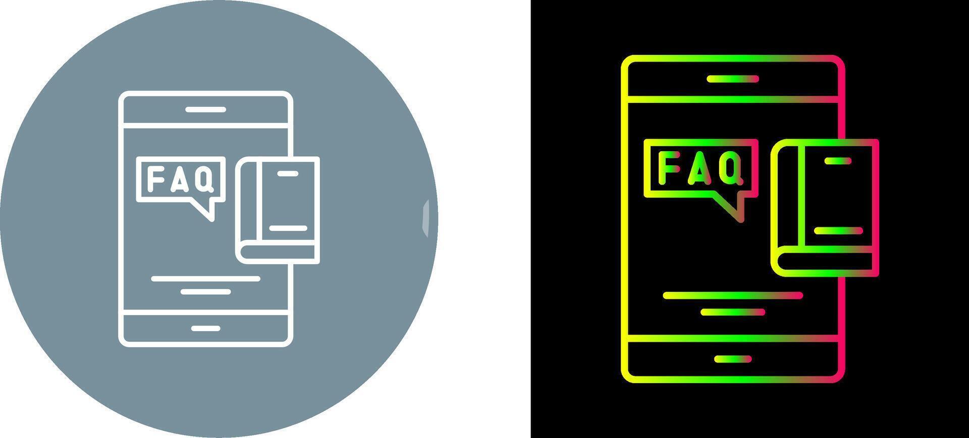 Faq Icon Design vector