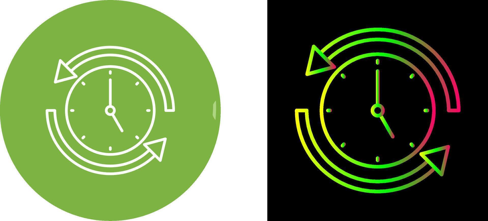 Run Time Icon Design vector