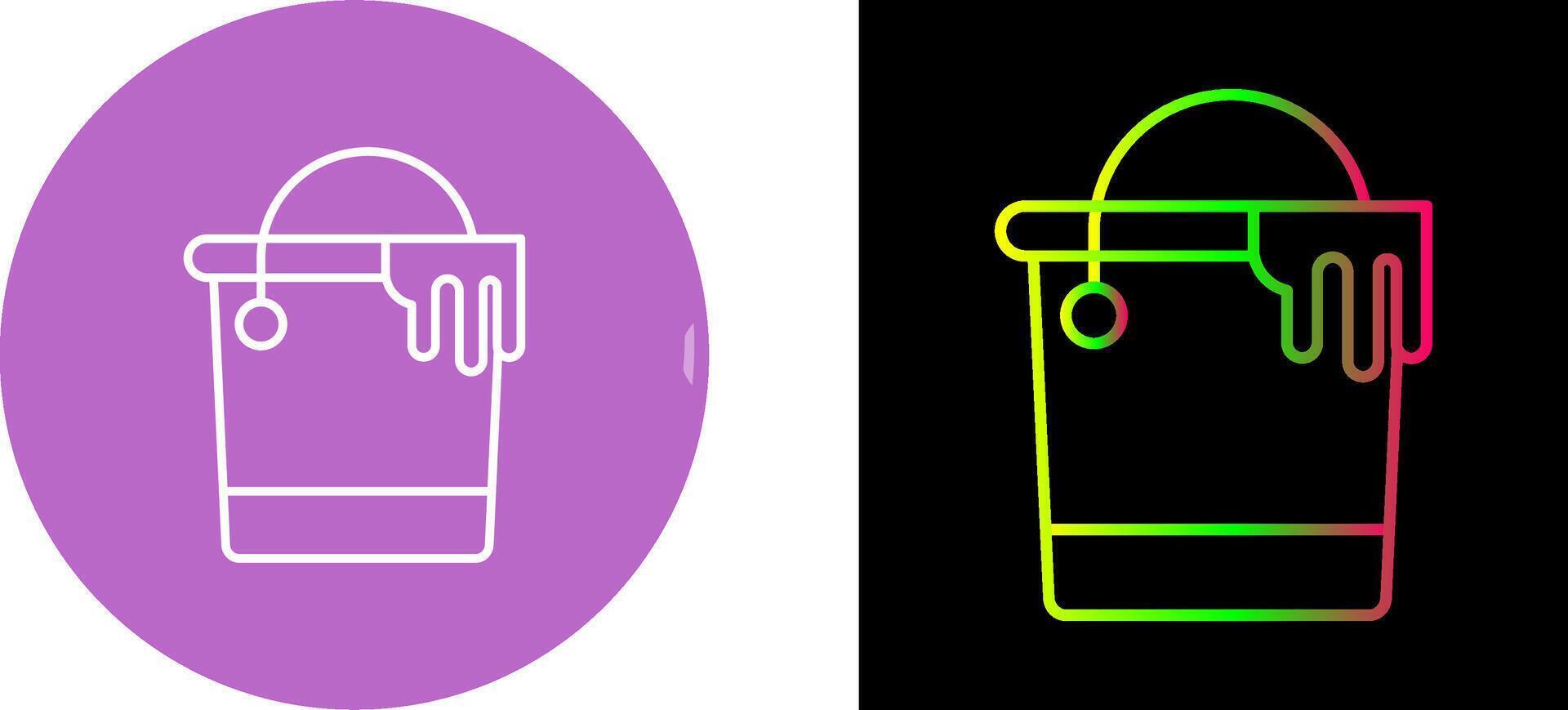 Paint Bucket Icon Design vector