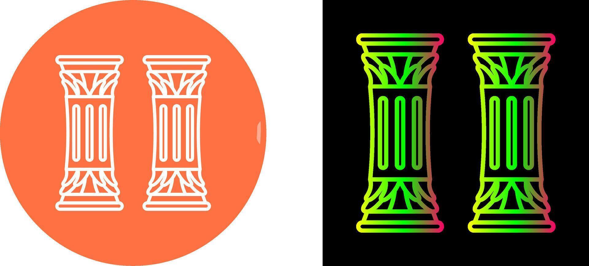 Column Icon Design vector