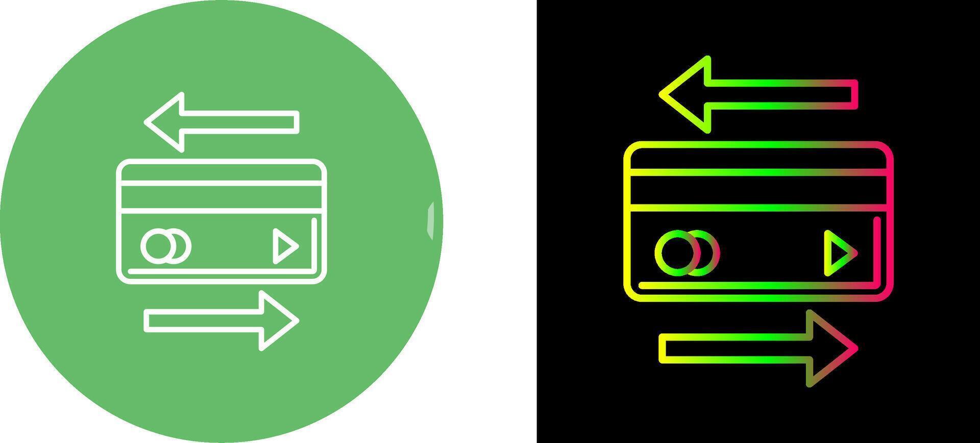 Transaction Icon Design vector