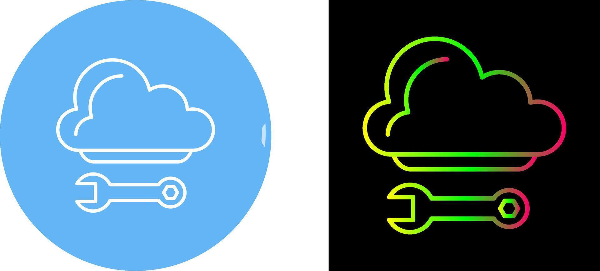 Cloud Computing Icon Design vector