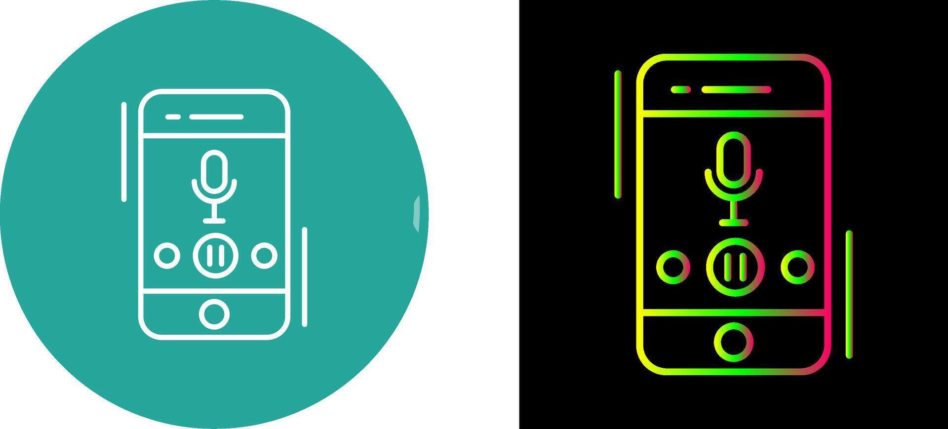 Voice Record Icon Design vector