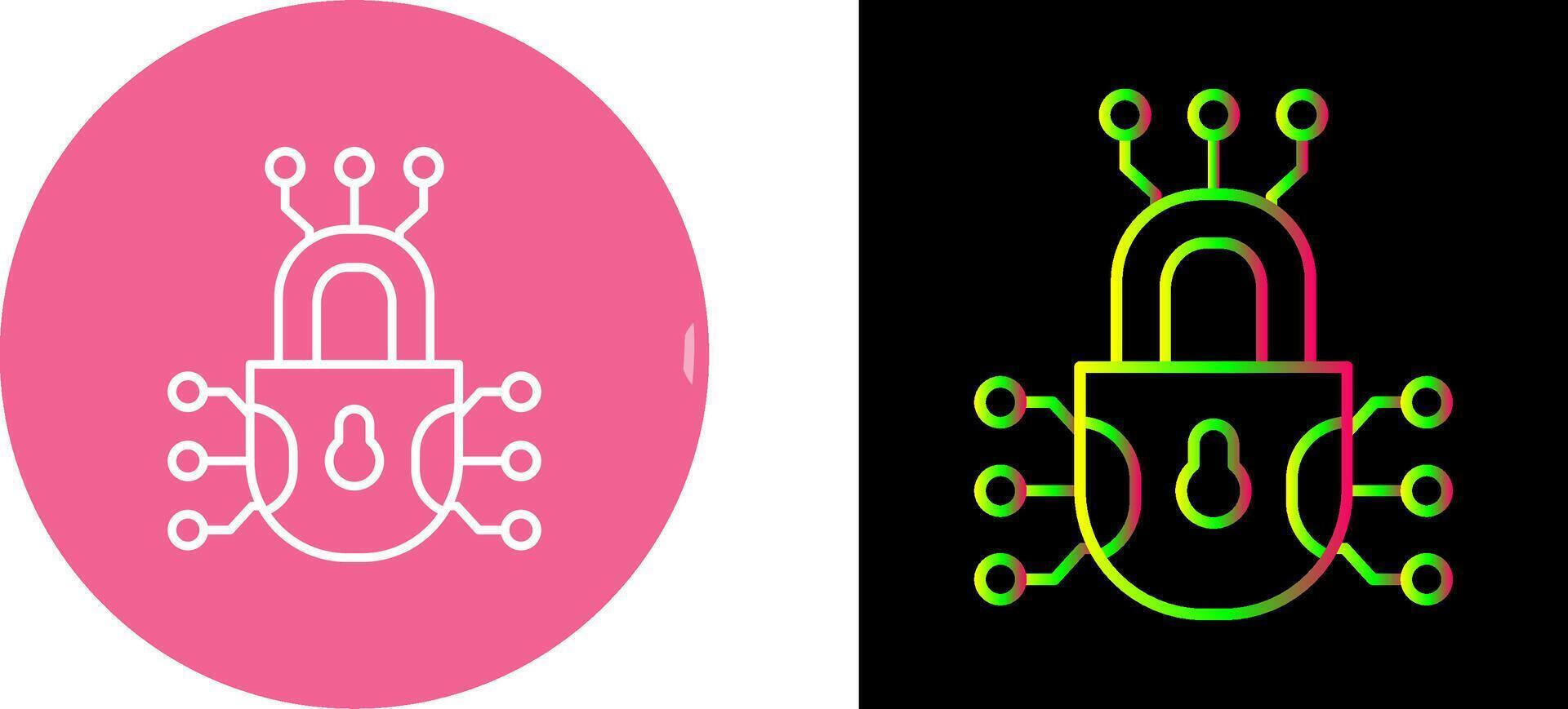 Cyber Defense Icon Design vector