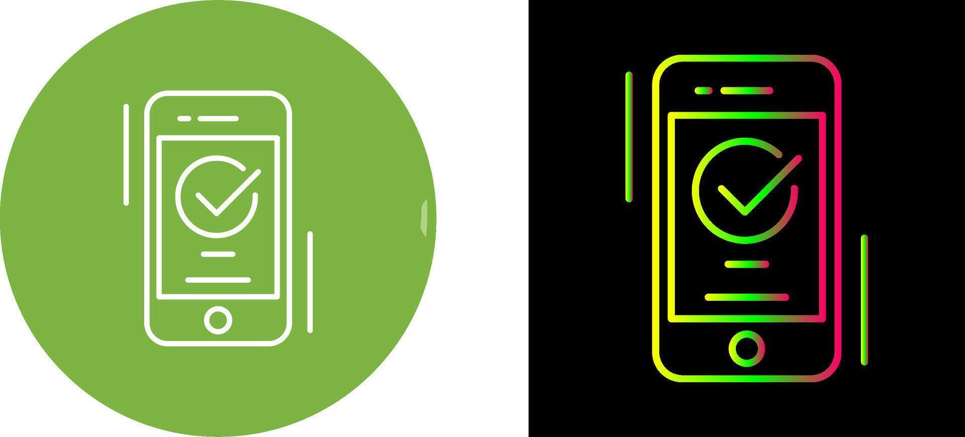 Accepted Icon Design vector