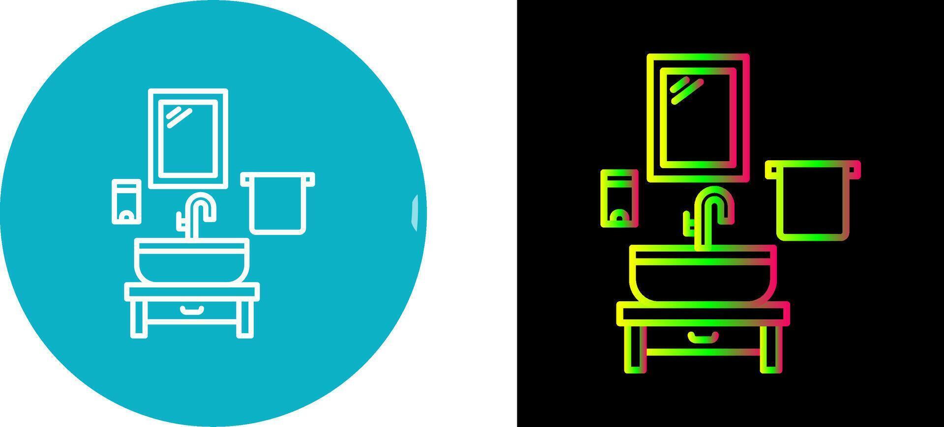 Washbasin Icon Design vector