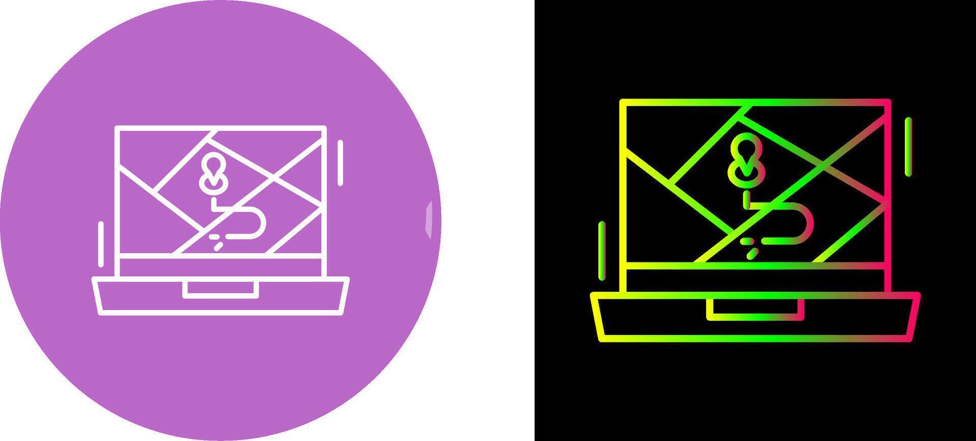 Google Map Icon Design vector