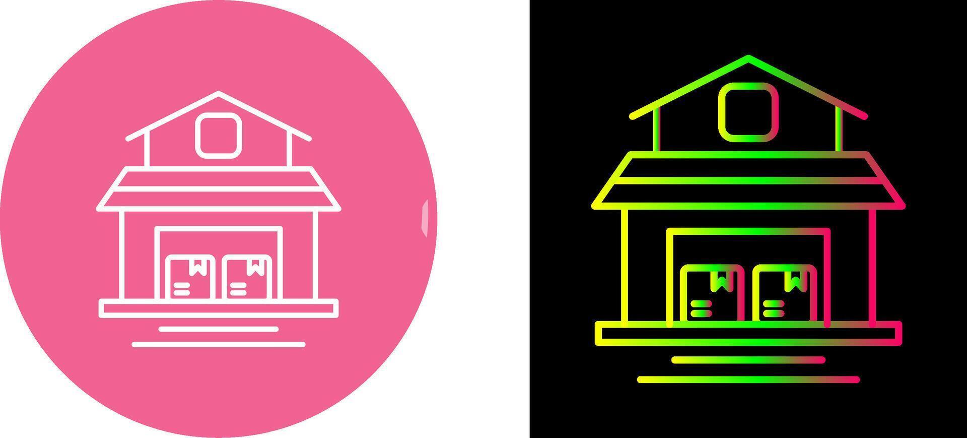 Warehouse Icon Design vector