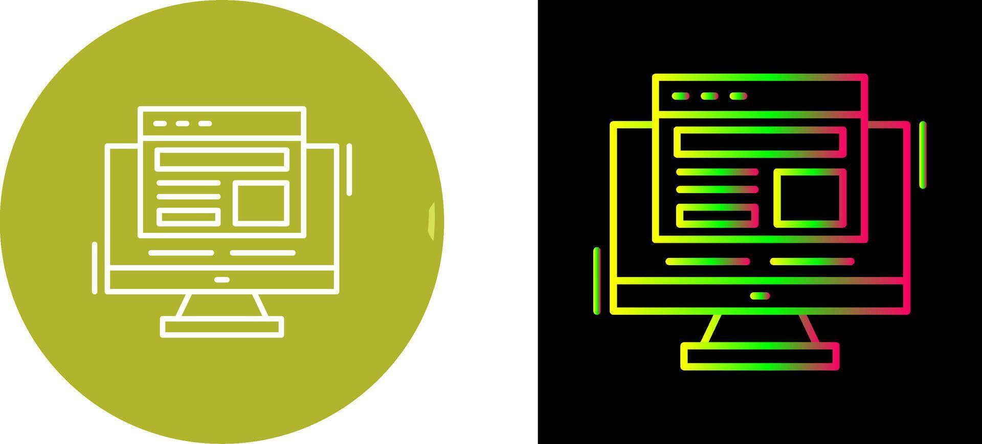 Adaptive Layout Icon Design vector