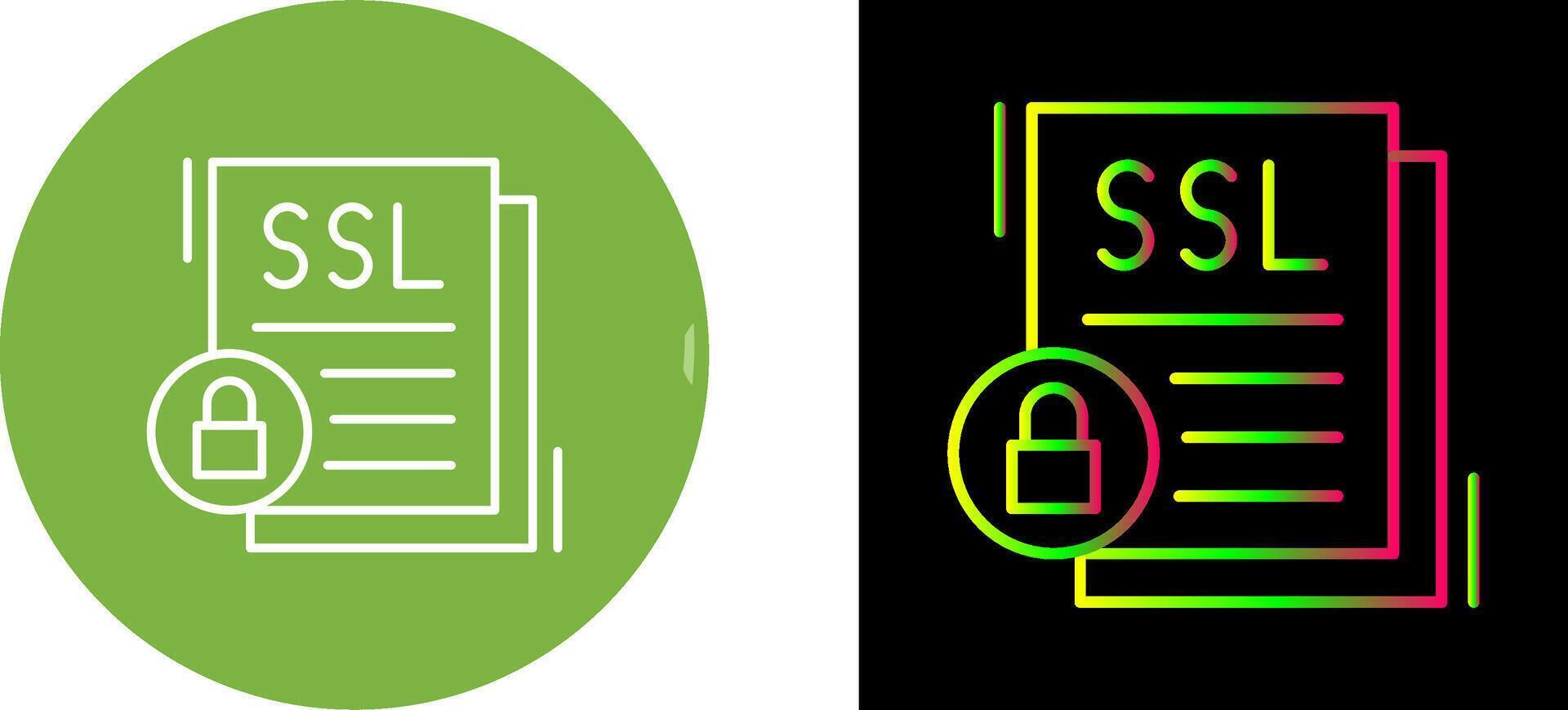 SSL Icon Design vector