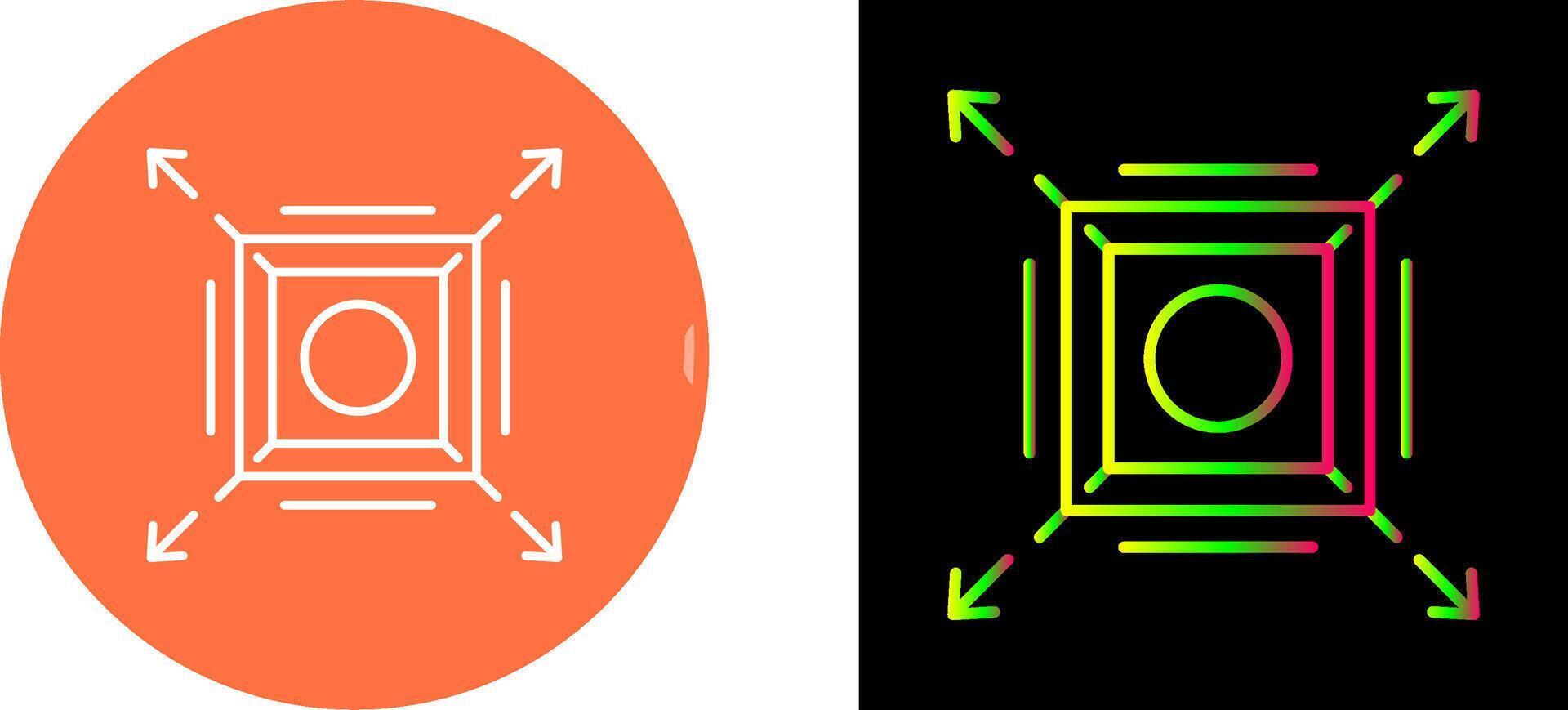 Maximize Icon Design vector