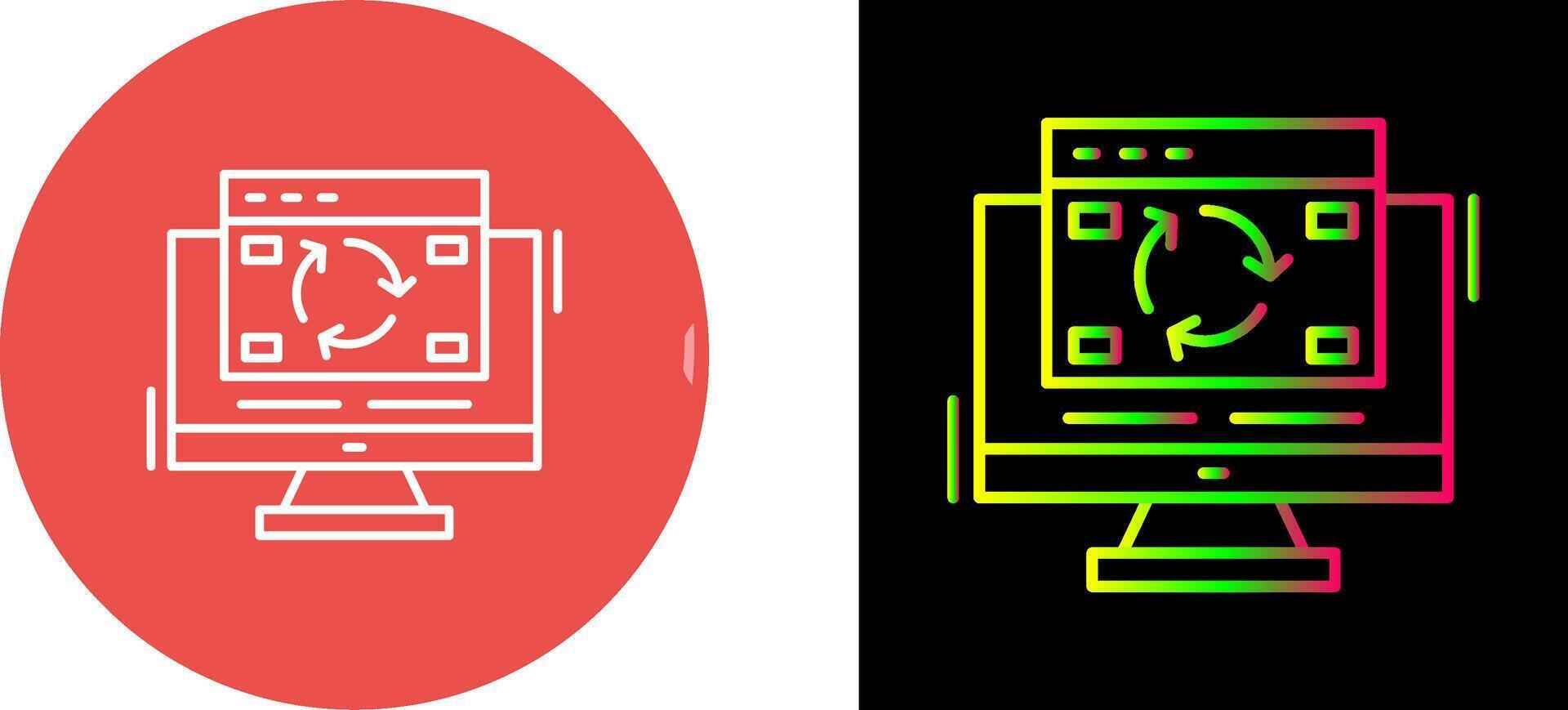 Update Icon Design vector