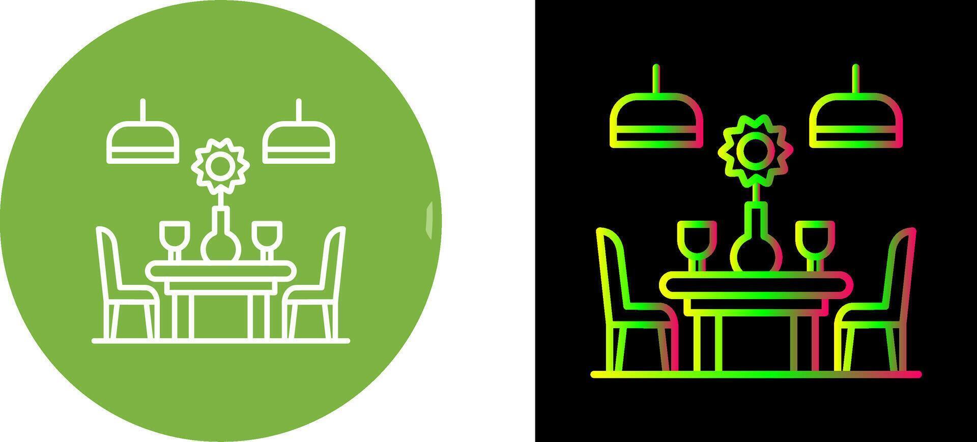 Table Icon Design vector
