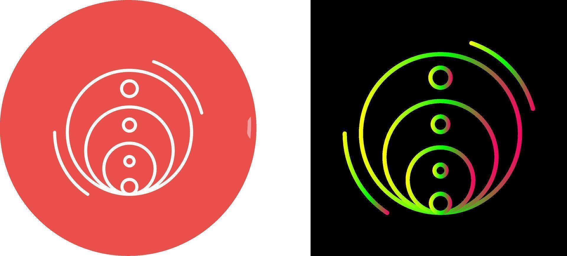 Venn Diagram Icon Design vector