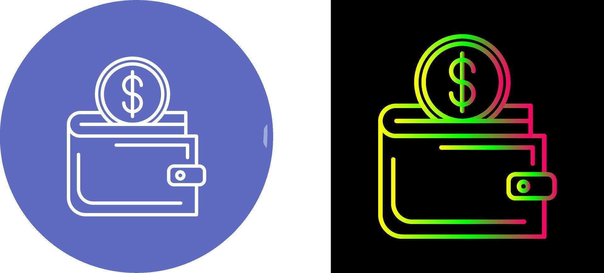 Wallet Icon Design vector