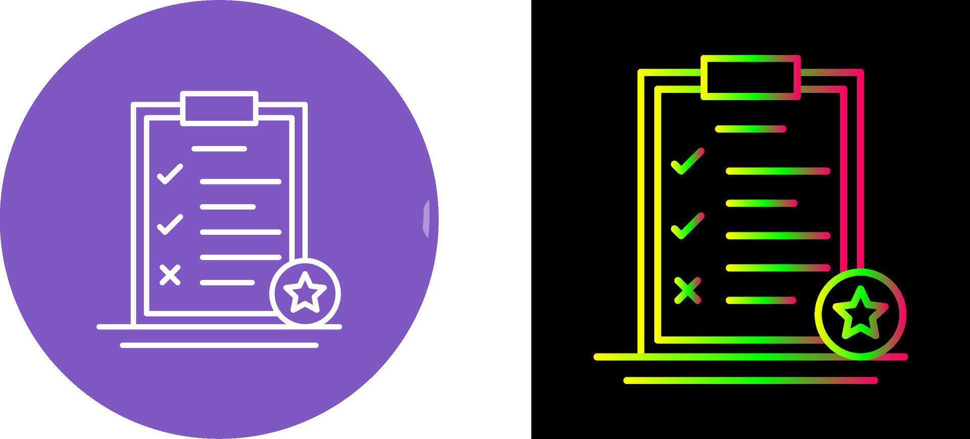 Task List Icon Design vector