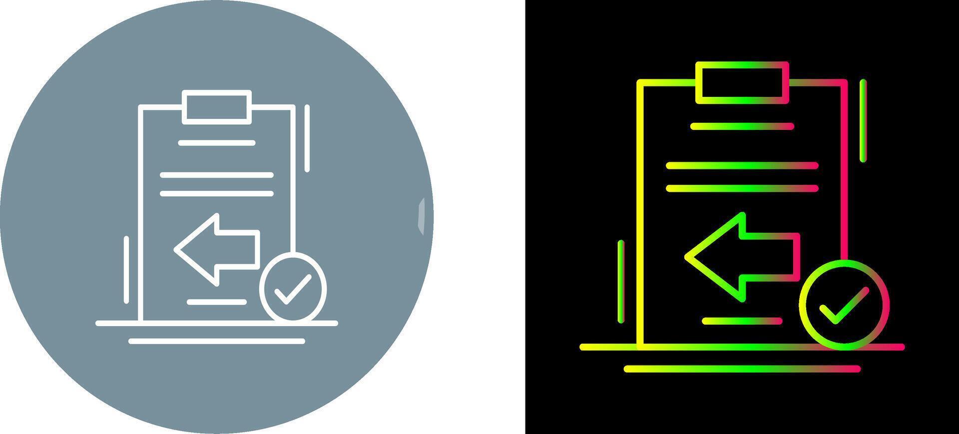 Return Icon Design vector