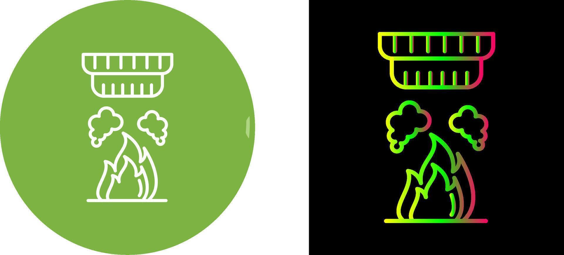 Smoke Detector Icon Design vector