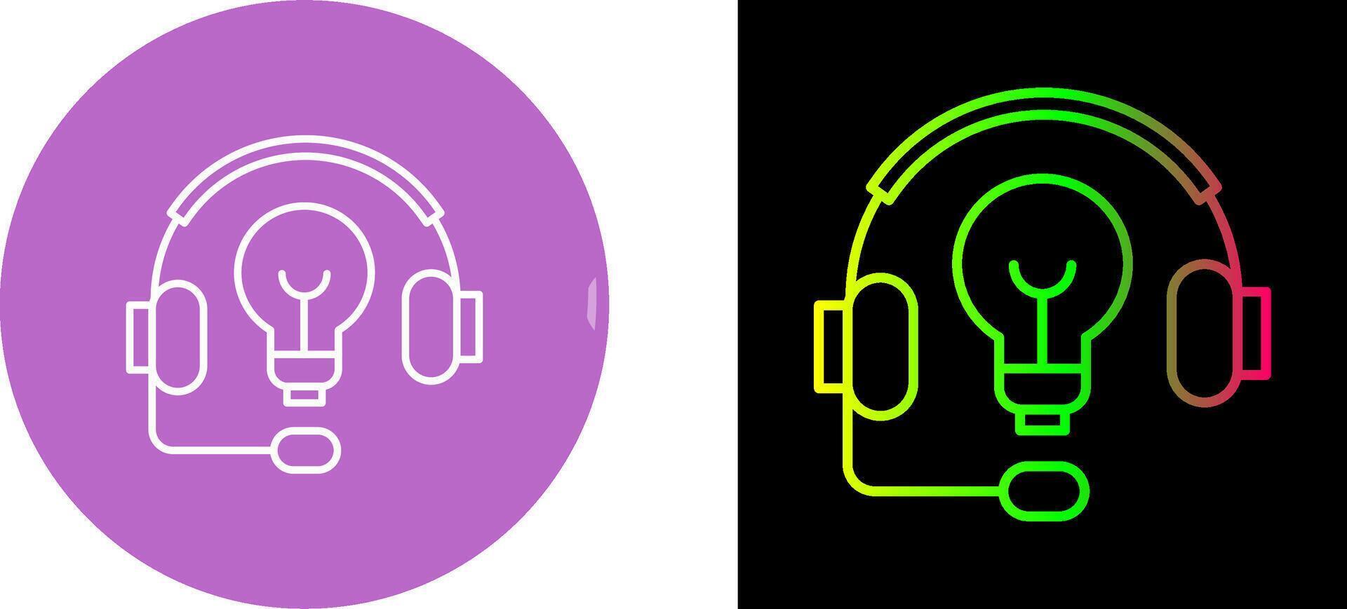 Headphones Icon Design vector