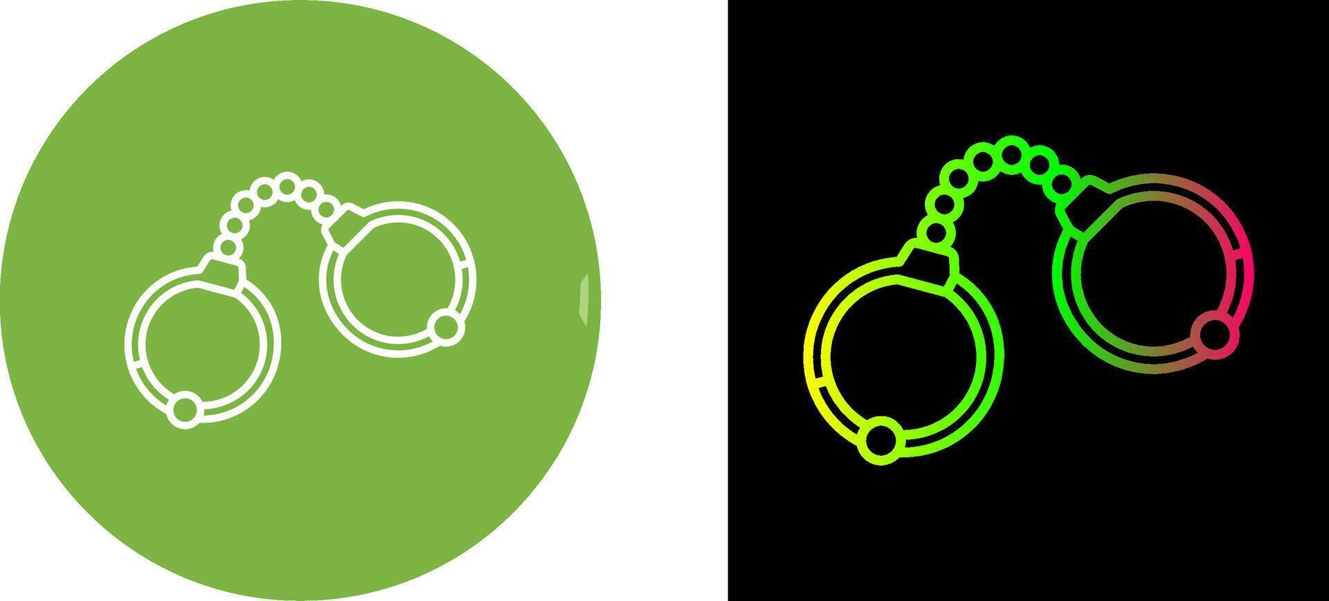 Handcuffs Icon Design vector