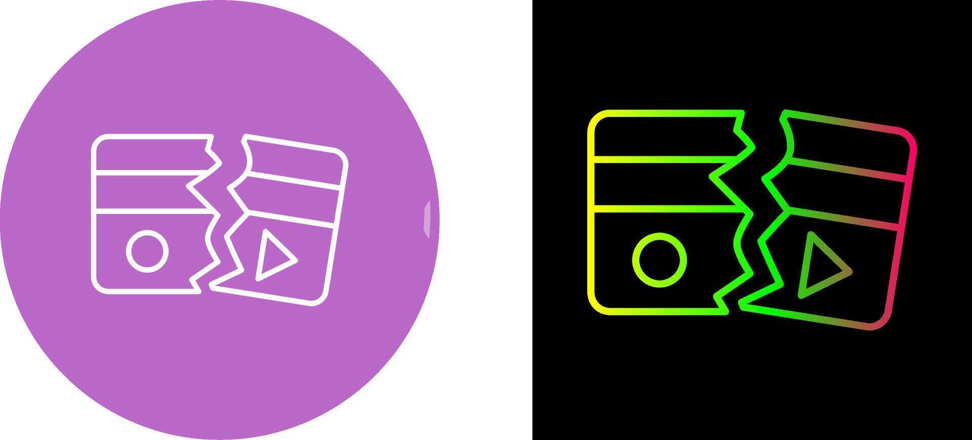 Broken Icon Design vector