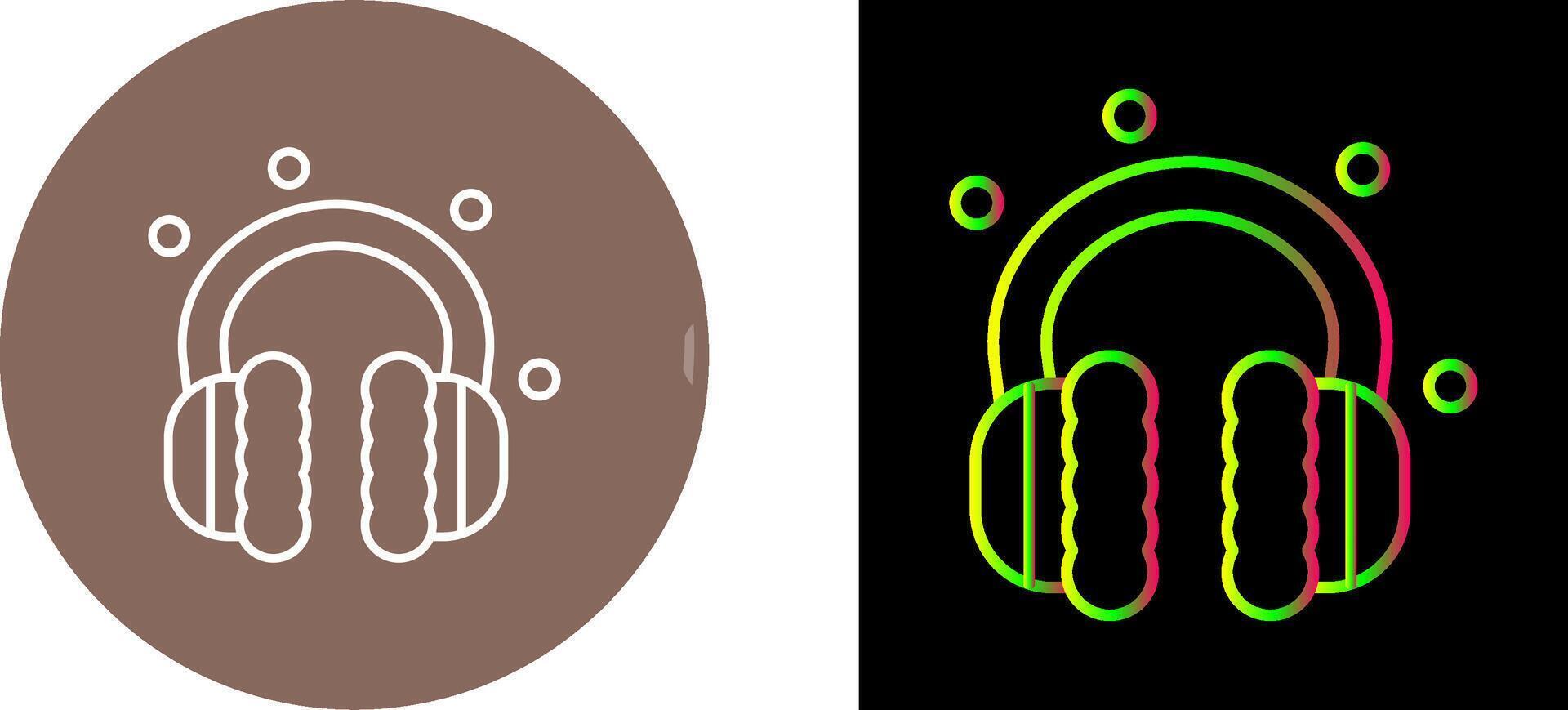Earmuff Icon Design vector
