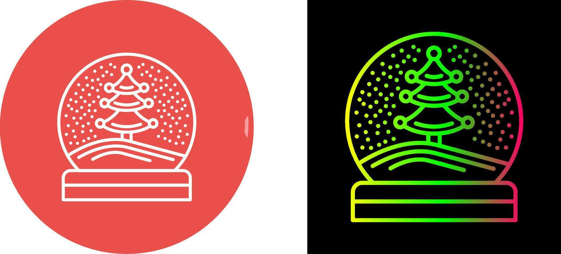 Snow Glob Icon Design vector