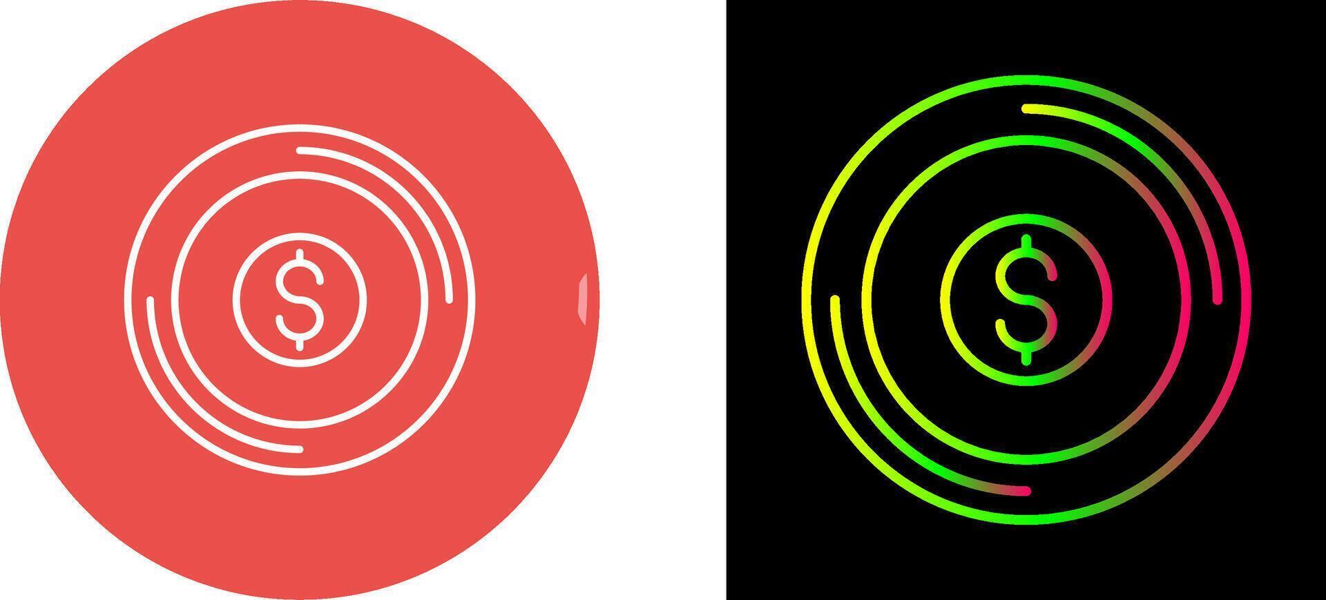 Coin Icon Design vector